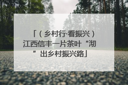 （乡村行·看振兴）江西信丰一片茶叶“沏”出乡村振兴路