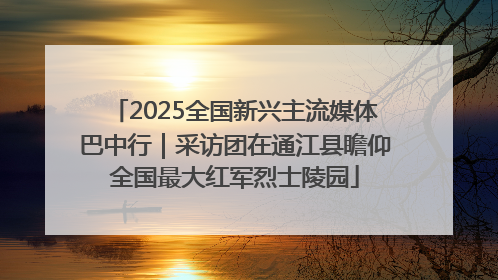 2025全国新兴主流媒体巴中行｜采访团在通江县瞻仰全国最大红军烈士陵园