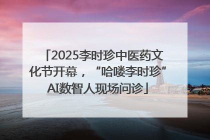 2025李时珍中医药文化节开幕，“哈喽李时珍”AI数智人现场问诊