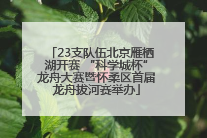 23支队伍北京雁栖湖开赛 “科学城杯”龙舟大赛暨怀柔区首届龙舟拔河赛举办