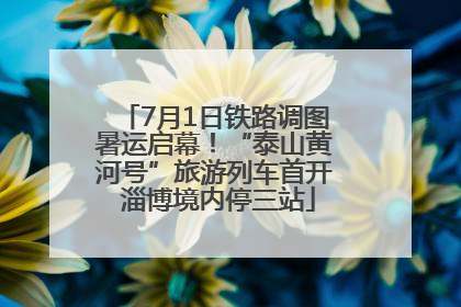 7月1日铁路调图暑运启幕！“泰山黄河号”旅游列车首开 淄博境内停三站