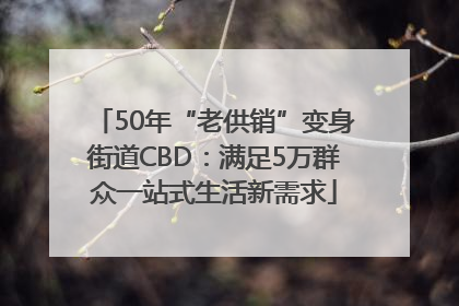 50年“老供销”变身街道CBD：满足5万群众一站式生活新需求